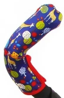 Husa pentru maner carucior Choopie Double Bar - Safari, 2 buc.
