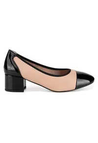 Pantofi dama - Textil - Bej/Negru