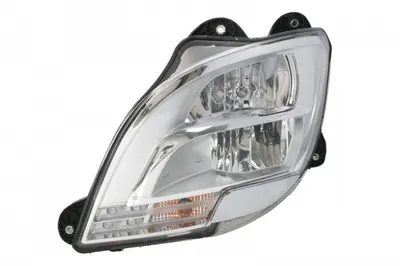 Fat stanga (H1 LED PY21W, manual, fara motor, cu lumina de zi, culoare insert: crom platinat, culoare indicator: transparent) potrivit DAF CF, XF 106 10.12