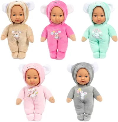 Păpuşă Bayer - Bebeluș în costum, 20 cm, sortiment