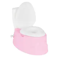 Olita educationala pentru copii tip Minitoaleta Pilsan Talking Pink cu sunete,margini rotunjite,vas colectare detasabil,lumini si suport hartie