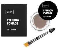Wibo Pomadă impermeabilă pentru sprâncene, cu perie, Soft Brown, 3.5 g