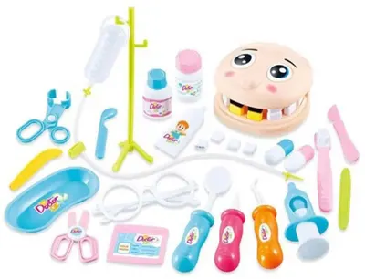 Set stomatologic pentru copii Sonne - Eu pot, cu accesorii, 26 piese