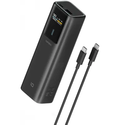 Baterie Externa Cuktech, 10000mAh, 150W, QC + PD, 1 x USB-A - 1 x USB-C, Neagra CKPB100PGLBL