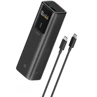 Baterie Externa Cuktech, 10000mAh, 150W, QC + PD, 1 x USB-A - 1 x USB-C, Neagra CKPB100PGLBL