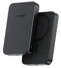 Baterie portabilă PanzerGlass - Rotate Stand, 5 000mAh, negru