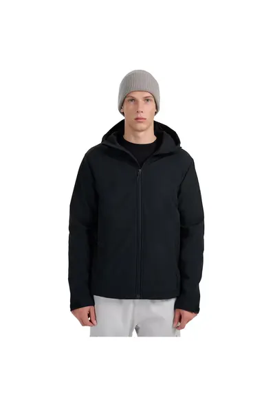 Geaca softshell barbati rezistenta la vant - membrana NeoDry 5000 - neagra - micropolar