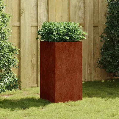 vidaXL Jardinieră, 40x40x80 cm, oțel corten