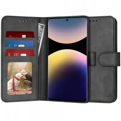 Husa pentru Xiaomi Redmi Note 14 Pro 4G, Techsuit, Diary Book, Neagra