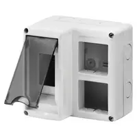 Protected Enclosure For Combined Installation of Modular Devices din and System - 2 din Module - 4 System Module - Module 2x2 - Ip40 - Grey Ral 7035