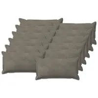 vidaXL Husă pentru pernă 12 pcs HOUTEN Gri deschis 40 x 80 cm Catifea