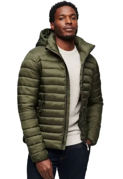 Geaca barbati Superdry Fuji Puffer M5011821A - Kaki