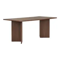 Masă de dining cu aspect de lemn de nuc 90x180 cm Linza – Kalune Design