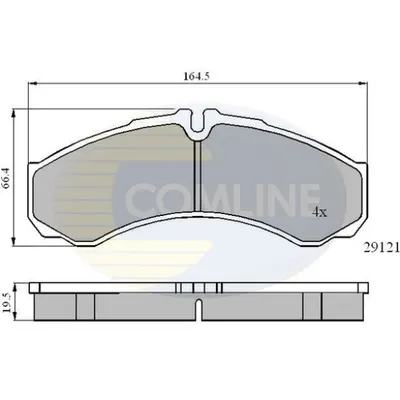 Set placute frana, frana disc COMLINE CBP0931