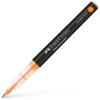 Roller Faber-Castell Free Ink - 1.5 mm, portocaliu