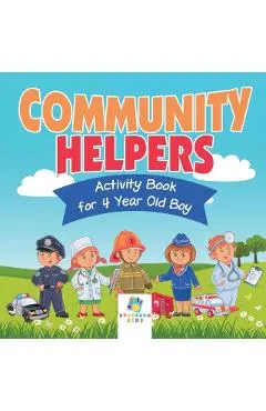 Community Helpers Activity Book for 4 Year Old Boy