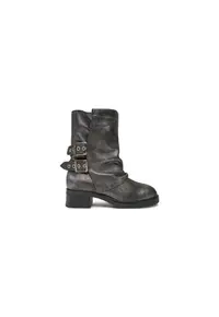 Ghete dama 304364976 - Piele naturala - Argintiu - Argintiu