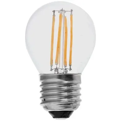 Bec E27 G45 cu filament LED 4W 3000K V-TAC SKU-214306