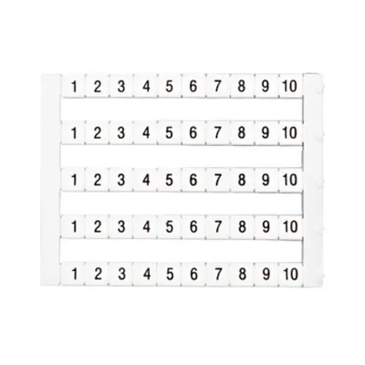 Etichete inscripţ. oriz. DEKAFIX DY5 1-10 (50 etichete)