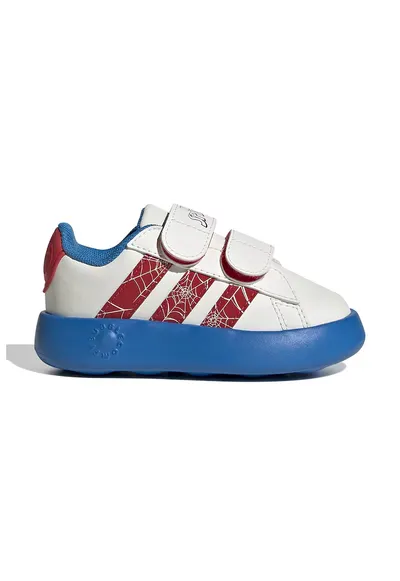 Pantofi sport Grand Court cu model Spider-Man - Alb/Rosu vermillion