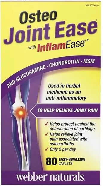 Osteo Joint Ease, 80 de capsule, Webber Naturals