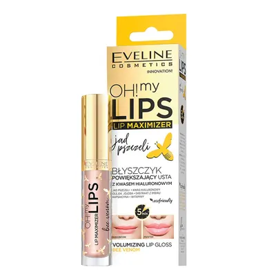 Luciu cu efect de marire Oh! My Lips Maximizer Bee Venom, 4.5ml, Eveline Cosmetics