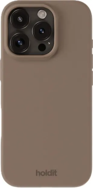 Husă Holdit - Silicone, iPhone 16 Pro, Mocha Brown