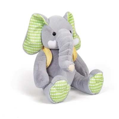 Jucărie de pluș Bigjigs - Elefant, 26 cm