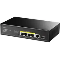 Switch Cudy GS1005PTS1, 5 porturi, PoE Gigabit, 1 port Uplink SFP / 6971690791704