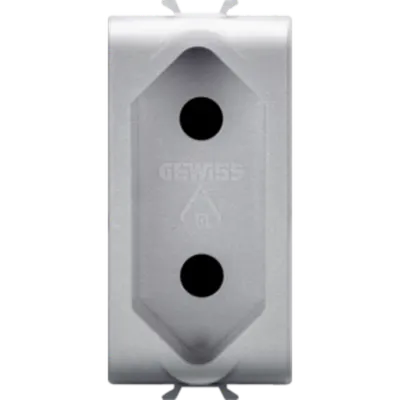 Israeli Standard Priza - 250 V Ac - 2p 10 a - 1 Module - Titanium - Chorus