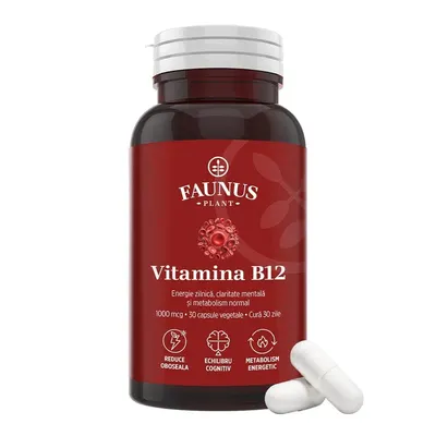 Faunus Vitamina B12 1000 mcg, 30 Capsule