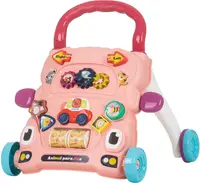 Jucărie muzicală pe roți Chipolino - Animăluțe vesele, roz