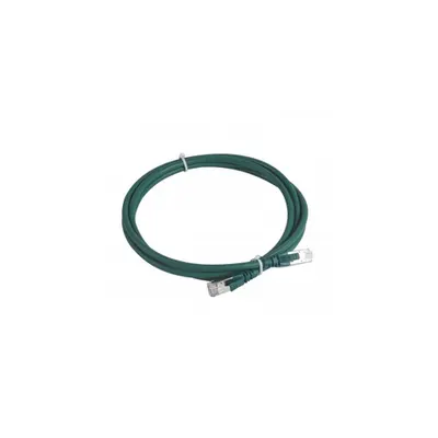 Patch cord category 6 A - S/FTP shielded - LSZH - lungime 2 m - verde