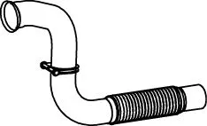 Racord evacuare (lungime:826mm) EURO 4 5 potrivit MERCEDES ATEGO 2 OM902.915-OM906.954 10.04
