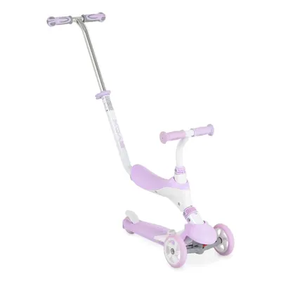 Trotineta cu 3 roti si maner de control parental pentru fete Byox Tristar Mov