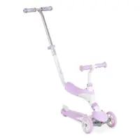 Trotineta cu 3 roti si maner de control parental pentru fete Byox Tristar Mov