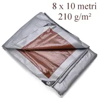 Prelata 8x10 m, polietilena 210g/mp, impermeabila, protectie UV+, cu inele otel, rezistenta la inghet
