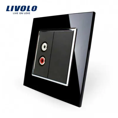 Priza simpla audio, RCA Negru