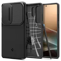 Husa pentru Samsung Galaxy S25 Ultra S938, Spigen, OPTIK ARMOR, Neagra ACS08969