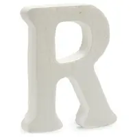 Literă R, Knorr Prandell, polistiren, alb, 15 x 12,5 cm