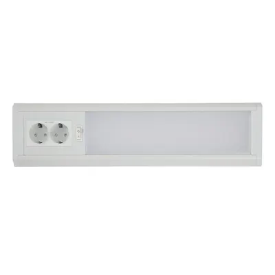 Corp iluminat LED cu 2 prize si intrerupator 10W 1000lm 6400K, alb, Novelite