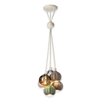 Lustra, lampa suspendata 6 LUCI GRAPPOLO DECO AFOXÉ FINISH - MIX C2658