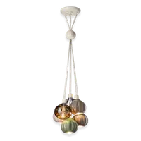Lustra, lampa suspendata 6 LUCI GRAPPOLO DECO AFOXÉ FINISH - MIX C2658