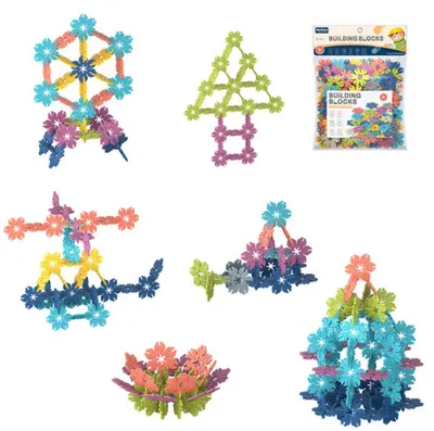 Constructor MeiFen - Flori, 80 de piese