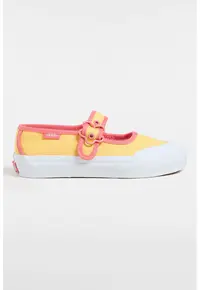 Pantofi sport Mary Jane din material textil - Galben/Roz deschis
