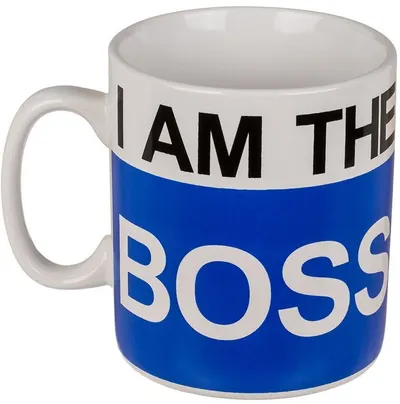 Cană ceramică Out of the Blue - I am the Boss, 1000 ml