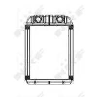 Schimbator caldura, incalzire habitaclu NRF 53671