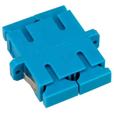 Cupla SC Duplex,Plastic,Singlemode,zirc,cu flansa,albstr.ECO