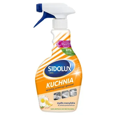 Solutie curatare bucatarie Marseille Soap si Fresh Orange Sidolux Specialist, Lakma | 500 ml