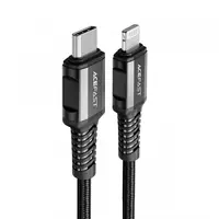 Cablu Date si Incarcare USB-C - Lightning Acefast C1-01, 30W, 1.2m, Negru